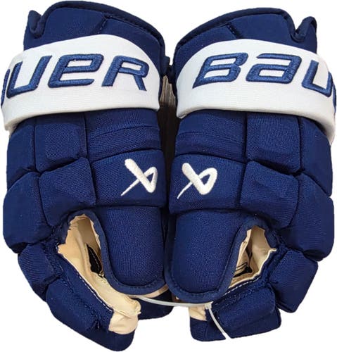 Toronto Maple Leafs Bauer Supreme Mach Gloves 14" Pro Stock-Nikita Grebenkin (New)