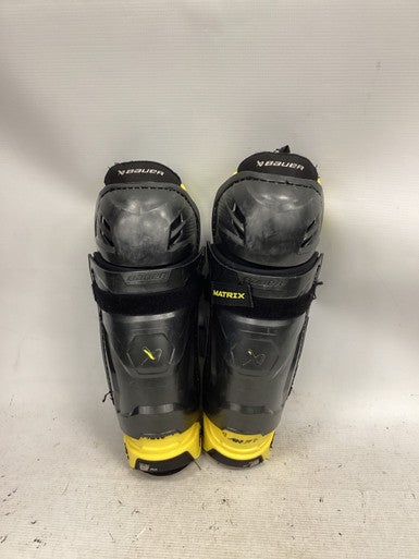 Used Bauer MATRIX Junior Shin Guards Black 11" 11851-S000039189
