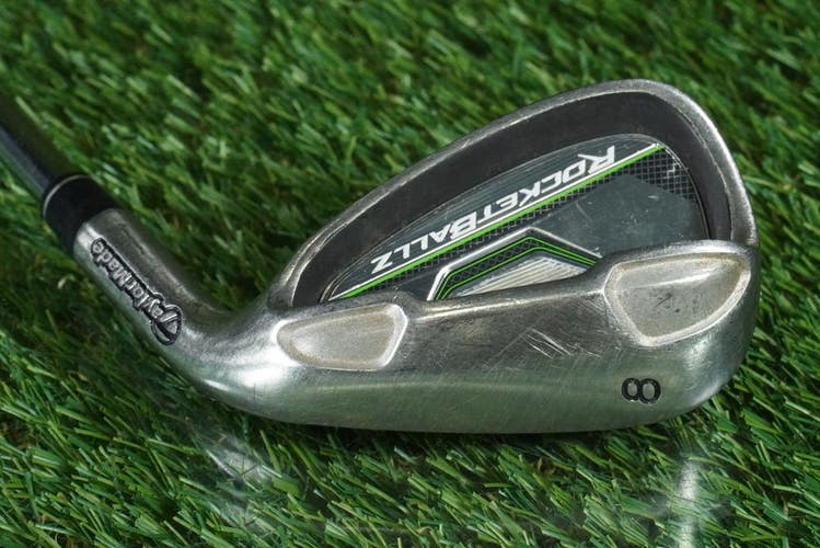 TAYLORMADE ROCKETBALLZ 8 IRON LIGHTWEIGHT STEEL STIFF FLEX RH ~ LOOK!!