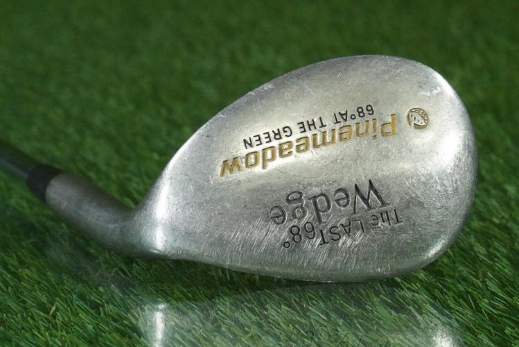 PINEMEADOW THE LAST WEDGE 68 LOB WEDGE APOLLO STEEL SHAFT RH W/ NEW GRIP!