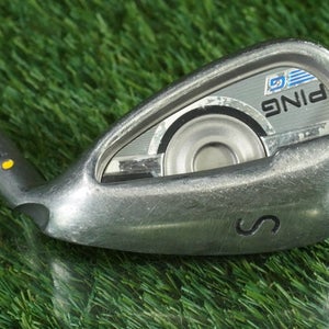 PING G SERIES SAND WEDGE "S" AWT 2.0 REGULAR FLEX STEEL SHAFT YELLOW DOT RH