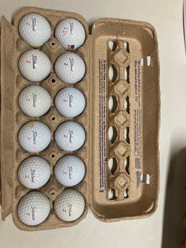 Titleist Pro V1/Pro V1x Balls 12 Pack (1 Dozen) (Used)