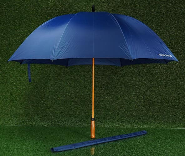 THE MULLIGAN MORGAN STANLEY PEERLESS GOLF UMBRELLA, 52 NAVY W/ SLEEVE ~ 2419WGF