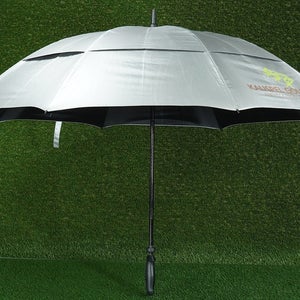 SHEDRAIN KALISPEL GOLF AND COUNTRY CLUB UMBRELLA DOUBLE CANOPY, 53 SILVER