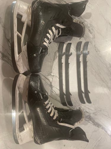 2024 Bauer Supreme Shadow Hockey Skates Regular Width 7.5 (Used)