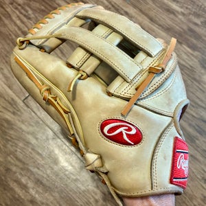 Outfield LH Rawlings Heart of the Hide Baseball Glove 12.75" (Used)