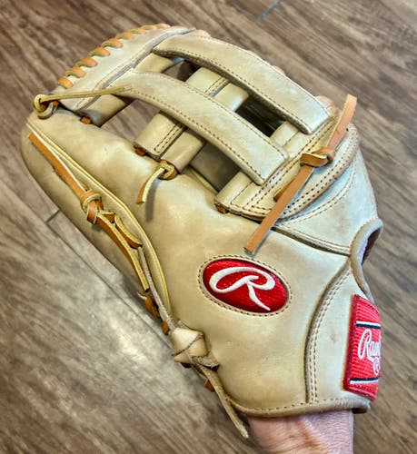 Outfield LH Rawlings Heart of the Hide Baseball Glove 12.75" (Used)