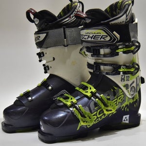 FISCHER VACUUM R12 SKI BOOTS MEN SIZE 26.5/8.5 WOMEN SIZE 9.5
