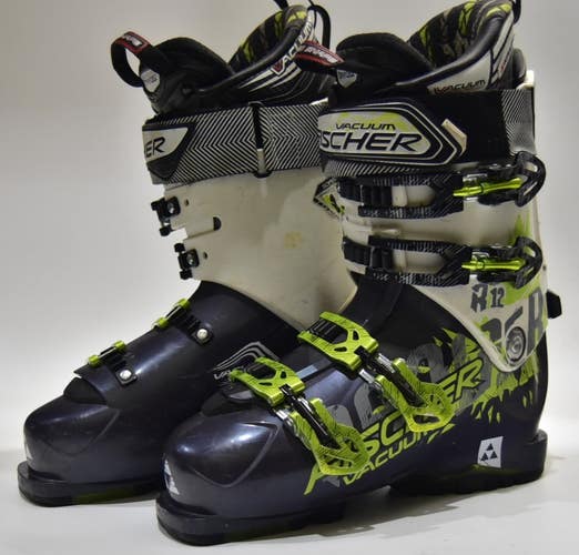 FISCHER VACUUM R12 SKI BOOTS MEN SIZE 26.5/8.5 WOMEN SIZE 9.5