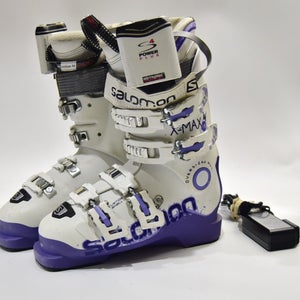 SALOMON X-MAX 110 SKI BOOTS WOMEN SIZE 23.5/ 6.5 HEAT READY