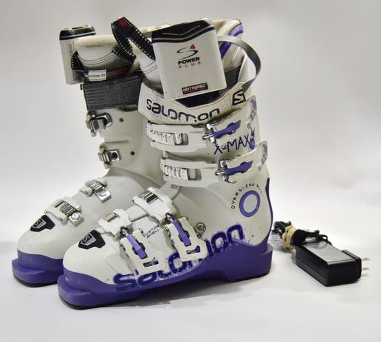 SALOMON X-MAX 110 SKI BOOTS WOMEN SIZE 23.5/ 6.5 HEAT READY