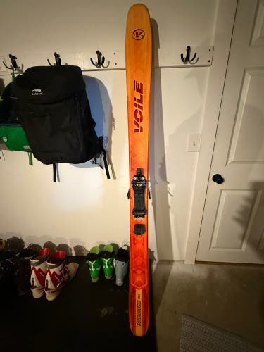 Voile Supercharger 185cm 106 underfoot with Meidjo NTN Bindings.