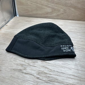 Mountain Hardwear Fleece Beanie Hat Windstopper Polartec Gray Black