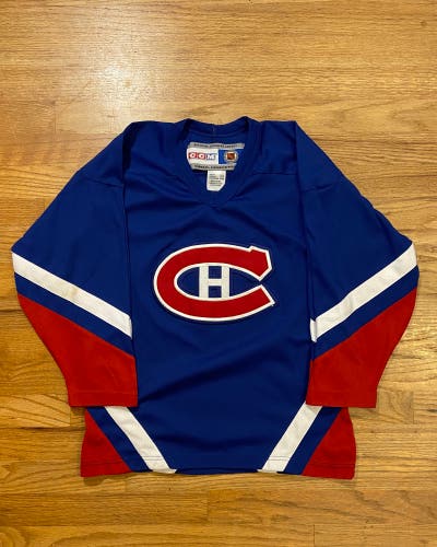 Vintage YOUTH Montreal Canadiens Hockey Jersey