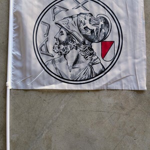AJAX Fan Flag from Champion's League Match at Johan Cruyff ArenA, Amsterdam