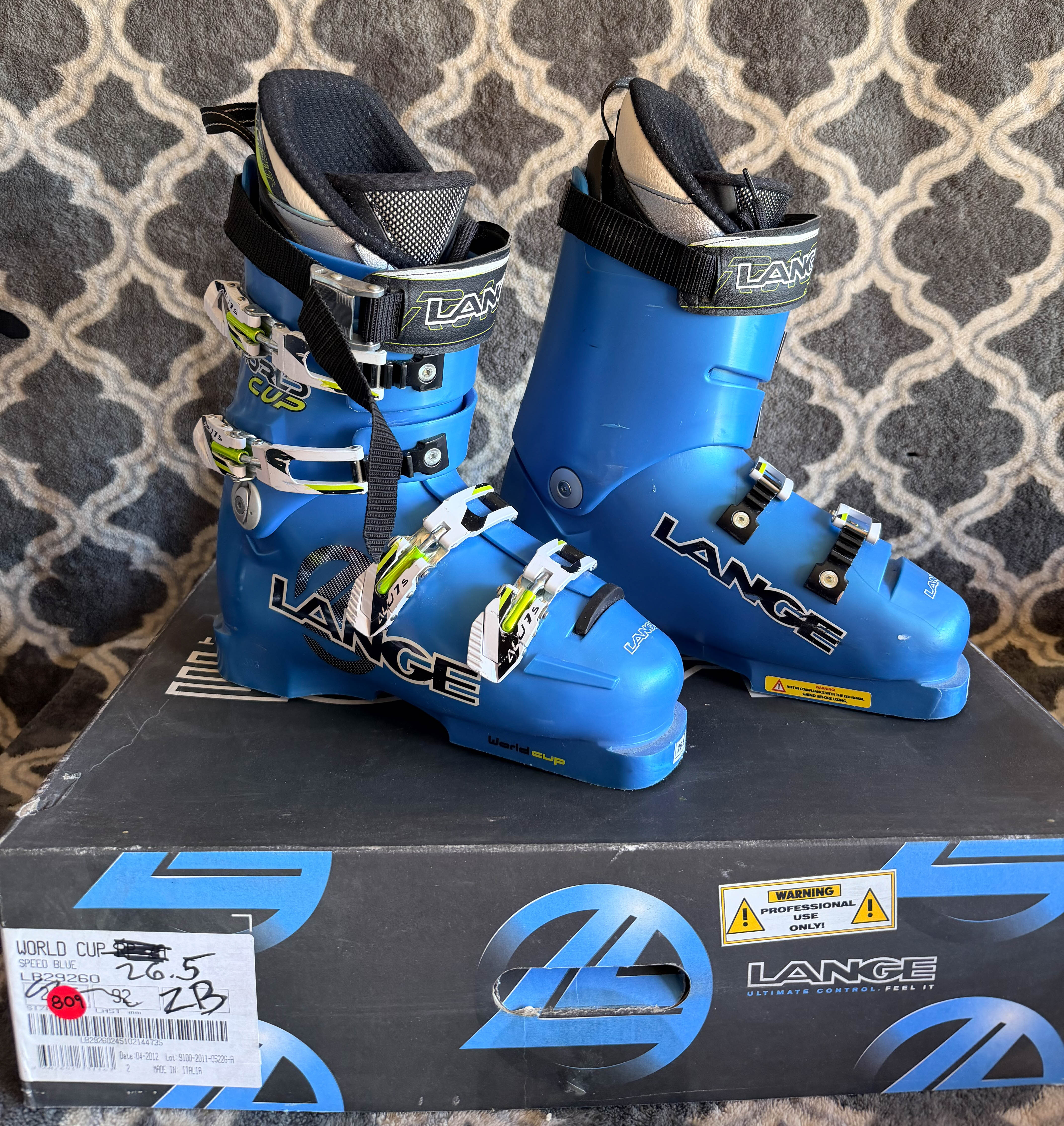 NEW* Lange World Cup RS ZB Race Ski Boots Size 26.5 | SidelineSwap
