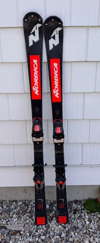 Kid's Nordica Dobermann SL J 136 cm Racing Skis With Bindings (Used)