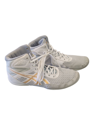 Used Asics GRY/WHT/GOLD Wrestling Shoes Grey Senior 6 11862-S000091480