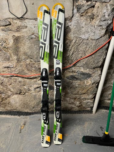 Elan Exar e-Rise 140 cm Skis With Bindings (Used)