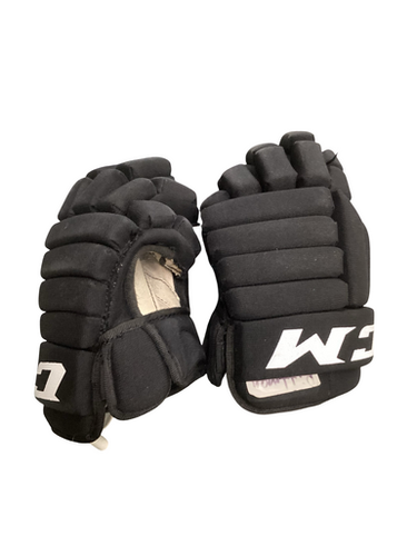 Used CCM LTP Junior Gloves Black 10" 11613-S000170362