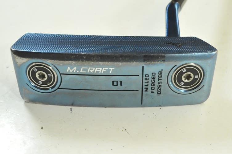 Mizuno M-Craft OMOI Type 1 Blue Ion 34" Putter Right Steel # 189849