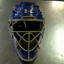 Used Under Armour UAHG2YVS-1 Catchers Helmet w/Mask Royal Blue SM 11868-S000066244