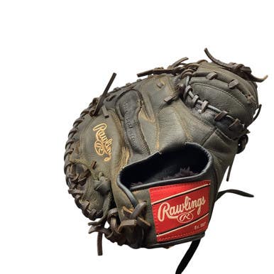 Used Rawlings PREMIUM SERIES 32.5 RHT BB/SB Catchers RH Throw Black 32 1/2" 11479-S000407242