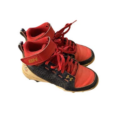 Used Under Armour BH BB/SB Cleats Red Youth 13.0 11479-S000407202