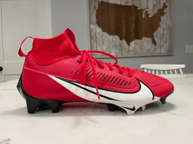 Nike Vapor Edge Pro 360 2 Men's Size 11.5 Red Football Cleats DA5456-616