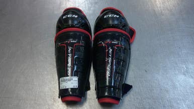Used Bauer FT 350 Youth Shin Guards Black 10" 11339-S000195710