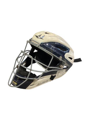 Used All Star CATCHERS HELMET Catchers Helmet w/Mask White MD 11884-S000054607