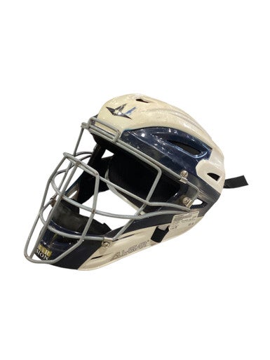 Used All Star CATCHERS HELMET Catchers Helmet w/Mask White MD 11884-S000054607