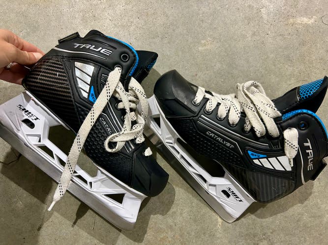 True Catalyst 5X4 Hockey Goalie Skates Size 4 (Used)