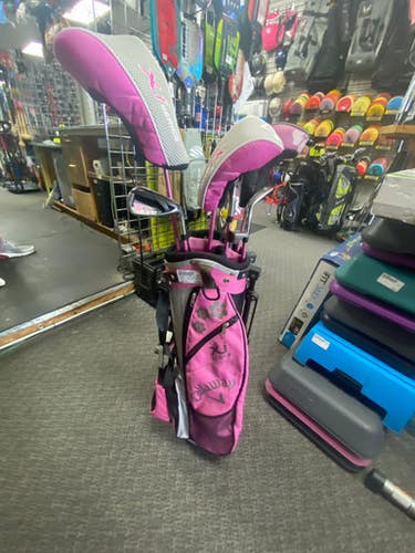 Used Callaway XJ PINK SET 6-8 Jr Package Set RH None 7 Piece 11793-S000257338