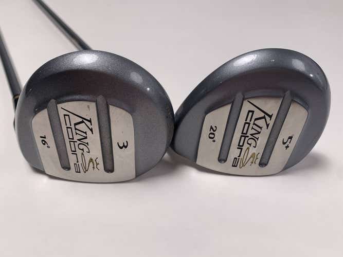 Cobra Baffler LP 3 & 5 Fairway Wood Set 15* 18* Regular Graphite Mens RH