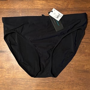 AquaGreen Black Large Women's Swimsuit Bottoms (New)
