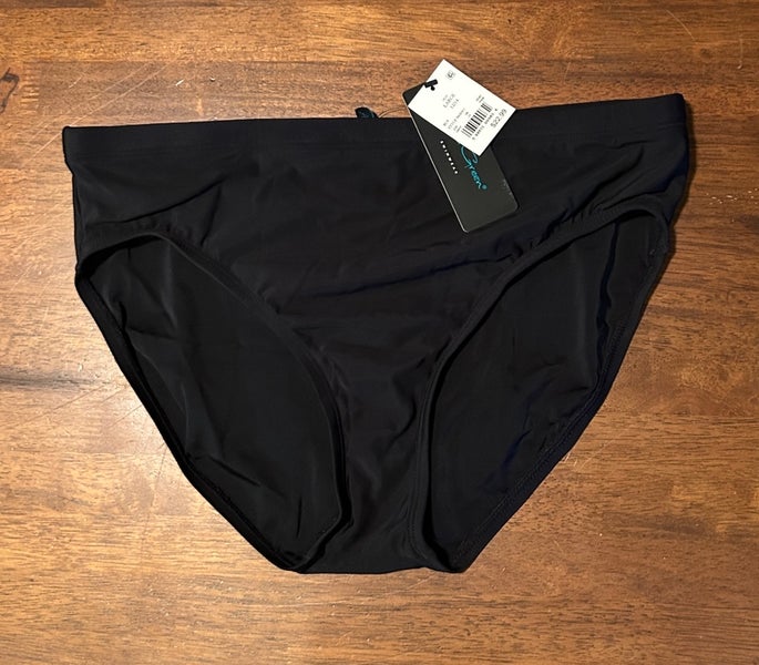 AquaGreen Black Large Women's Swimsuit Bottoms (New)