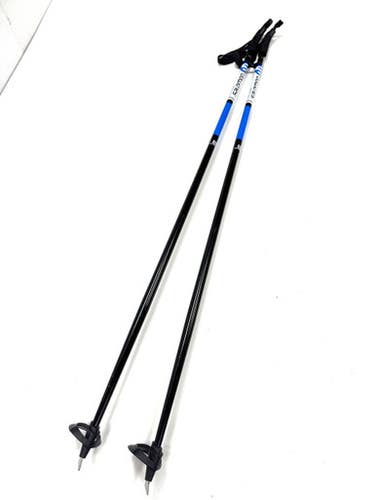 Used Salomon ALU Boys XC Ski Poles Black 115 cm / 46 in 11860-S000299774