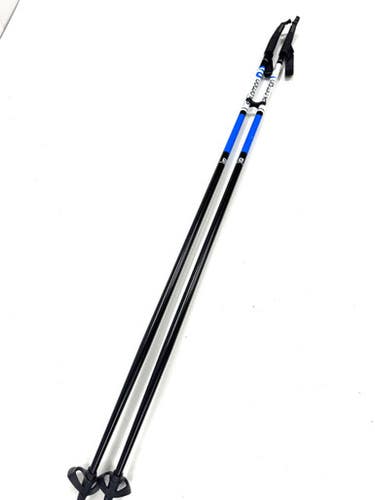 Used Salomon ALU Boys XC Ski Poles Black 115 cm / 46 in 11860-S000299773