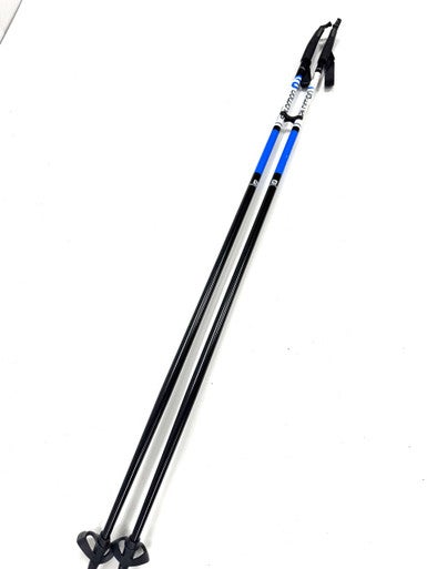 Used Salomon ALU Boys XC Ski Poles Black 115 cm / 46 in 11860-S000299773