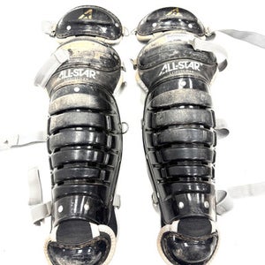Used All-Star LG912LS Catchers Leg Guards Black Intermed 11860-S000299830