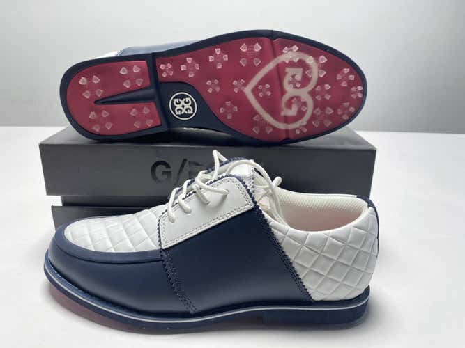 G/FORE Quilted Gallivanter Golf Shoes Blue White Women's SZ 7 (G4LF20EF16)