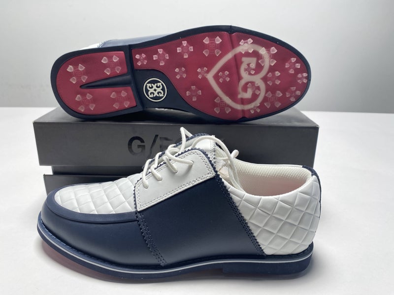 G/FORE Quilted Gallivanter Golf Shoes Blue White Women's SZ 7 (G4LF20EF16)