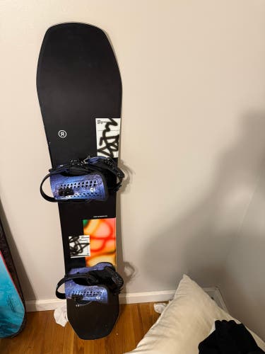 Men's Ride Snowboard All Mountain With Bindings Medium Flex Directional 157 cm (Used)