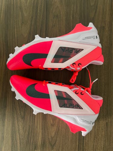 Nike Alpha Menace 4 Pro NRG Racer Pink Football Cleats HJ4568-600 Men's Size 14