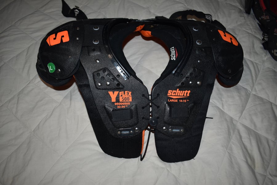 Schutt Y-Flex 500 Football Shoulder Pads, Youth Large (14-15") - Great Condition!