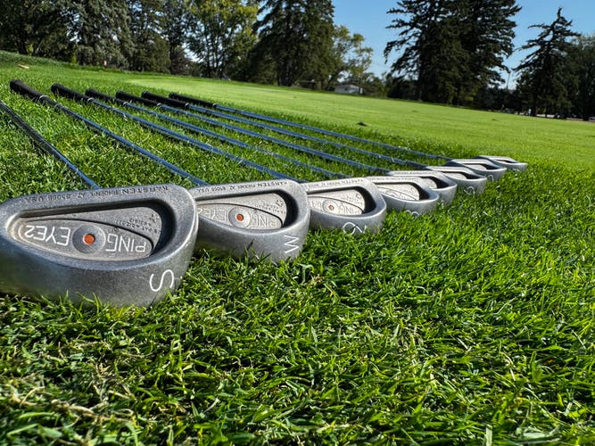 Men's Ping Eye 2 Right Handed Iron Set Stiff Flex 8 Pieces Steel Shaft (Used)