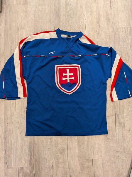 Team Slovakia Hockey Jersey L 2002 Champions Atak Blue