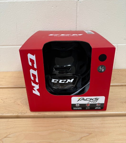 CCM tacks 710 Large Black Helmet Pro stock