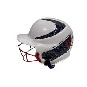 Used RIP-IT SOFTBALL HELMET Batting Helmet w/Mask White M/L 11847-S000030493